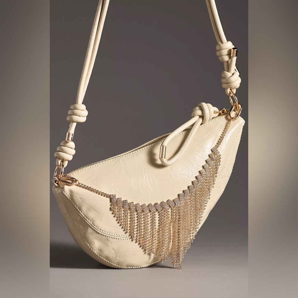 Anthropologie Crystal Fringe Bag Charm 96987110